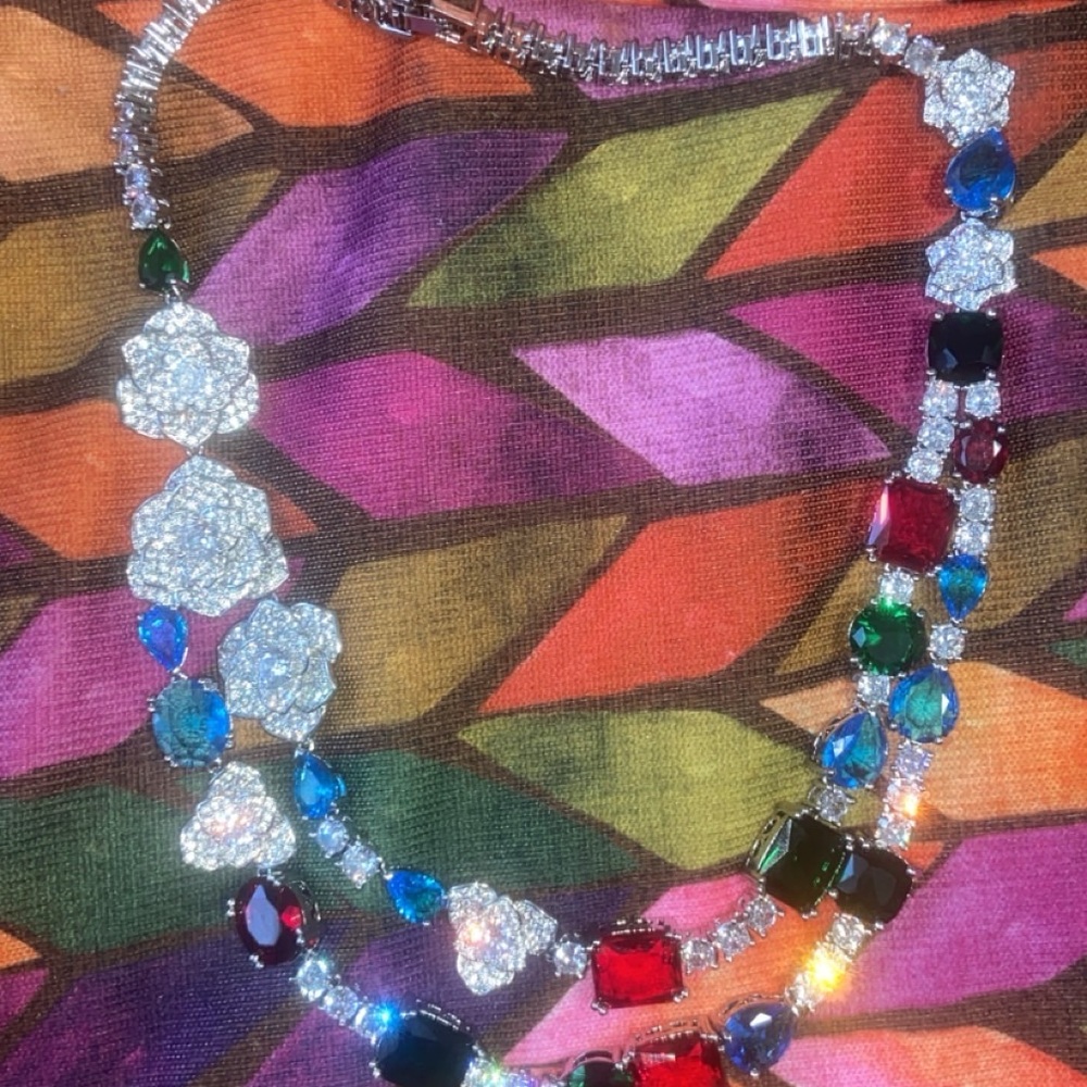 Dazzling Multicolor Crystal Necklace